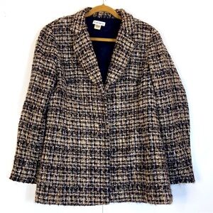 Vintage Barry Bricken Plaid Wool Coat